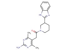 5-{2-[3-(1H-benzimidazol-2-yl)-1-piperidinyl]-2-oxoethyl}-4,6-dimethyl-2-pyrimidinamine