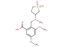 2-{[(1,1-dioxidotetrahydro-3-thienyl)(methyl)amino]methyl}-3,5-dimethoxybenzoic acid