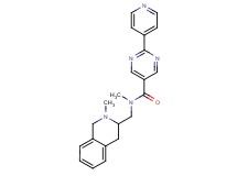 N-methyl-N-[(2-methyl-1,2,3,4-tetrahydro-3-isoquinolinyl)methyl]-2-(4-pyridinyl)-5-pyrimidinecarboxamide