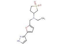 (1,1-dioxidotetrahydro-3-thienyl)ethyl{[5-(1H-pyrazol-3-yl)-2-furyl]methyl}amine