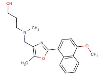 3-[{[2-(4-methoxy-1-naphthyl)-5-methyl-1,3-oxazol-4-yl]methyl}(methyl)amino]propan-1-ol
