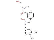 (3aR*,6S*)-2-(3,4-dimethylbenzyl)-N-(2-hydroxyethyl)-N-methyl-1-oxo-1,2,3,6,7,7a-hexahydro-3a,6-epoxyisoindole-7-carboxamide