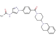 N-[1-(4-{[4-(3,4-dihydro-2(1H)-isoquinolinyl)-1-piperidinyl]carbonyl}phenyl)-1H-pyrazol-4-yl]acetamide