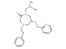 1-isobutyl-4-(2-phenylethyl)-6-(2-pyridinylmethoxy)-1,4-diazepan-2-one