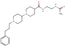 N-[2-(acetylamino)ethyl]-1'-(3-phenylpropyl)-1,4'-bipiperidine-4-carboxamide