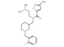 N-[2-(dimethylamino)ethyl]-N-{[1-(2-fluorobenzyl)piperidin-3-yl]methyl}-3-methylisoxazole-5-carboxamide