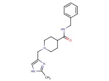 N-benzyl-1-[(2-methyl-1H-imidazol-4-yl)methyl]piperidine-4-carboxamide