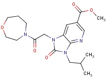methyl 3-isobutyl-1-[2-(1,4-oxazepan-4-yl)-2-oxoethyl]-2-oxo-2,3-dihydro-1H-imidazo[4,5-b]pyridine-6-carboxylate