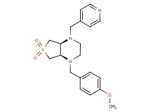 (4aS*,7aR*)-1-(4-methoxybenzyl)-4-(4-pyridinylmethyl)octahydrothieno[3,4-b]pyrazine 6,6-dioxide