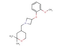 1-[(2,2-dimethyltetrahydro-2H-pyran-4-yl)methyl]-3-(2-methoxyphenoxy)azetidine