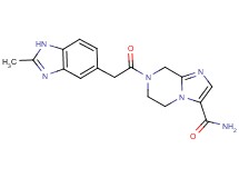 7-[(2-methyl-1H-benzimidazol-5-yl)acetyl]-5,6,7,8-tetrahydroimidazo[1,2-a]pyrazine-3-carboxamide