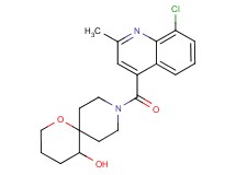 9-[(8-chloro-2-methylquinolin-4-yl)carbonyl]-1-oxa-9-azaspiro[5.5]undecan-5-ol