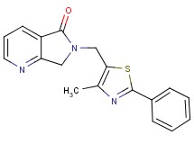 6-[(4-methyl-2-phenyl-1,3-thiazol-5-yl)methyl]-6,7-dihydro-5H-pyrrolo[3,4-b]pyridin-5-one