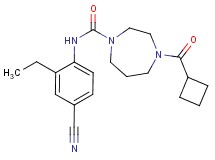 N-(4-cyano-2-ethylphenyl)-4-(cyclobutylcarbonyl)-1,4-diazepane-1-carboxamide