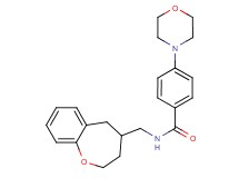 4-morpholin-4-yl-N-(2,3,4,5-tetrahydro-1-benzoxepin-4-ylmethyl)benzamide