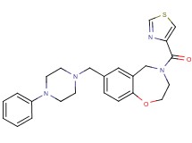 7-[(4-phenyl-1-piperazinyl)methyl]-4-(1,3-thiazol-4-ylcarbonyl)-2,3,4,5-tetrahydro-1,4-benzoxazepine