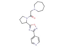 1-{2-oxo-2-[2-(3-pyridin-4-yl-1,2,4-oxadiazol-5-yl)pyrrolidin-1-yl]ethyl}azepane