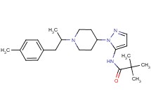 2,2-dimethyl-N-(1-{1-[1-methyl-2-(4-methylphenyl)ethyl]-4-piperidinyl}-1H-pyrazol-5-yl)propanamide