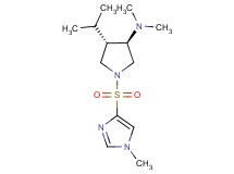 rel-(3R,4S)-4-isopropyl-N,N-dimethyl-1-[(1-methyl-1H-imidazol-4-yl)sulfonyl]-3-pyrrolidinamine hydrochloride