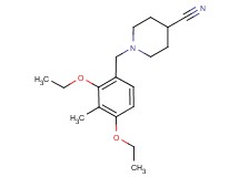 1-(2,4-diethoxy-3-methylbenzyl)piperidine-4-carbonitrile