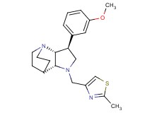 (2R*,3S*,6R*)-3-(3-methoxyphenyl)-5-[(2-methyl-1,3-thiazol-4-yl)methyl]-1,5-diazatricyclo[5.2.2.0~2,6~]undecane