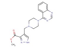 methyl 4-{[4-(4-quinazolinyl)-1-piperazinyl]methyl}-1H-pyrazole-3-carboxylate