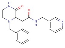 2-(1-benzyl-3-oxo-2-piperazinyl)-N-(3-pyridinylmethyl)acetamide