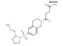 4-[6-{[(2R)-2-(methoxymethyl)pyrrolidin-1-yl]sulfonyl}-3,4-dihydroisoquinolin-2(1H)-yl]-4-oxobutanamide