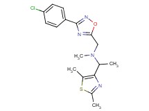 N-{[3-(4-chlorophenyl)-1,2,4-oxadiazol-5-yl]methyl}-1-(2,5-dimethyl-1,3-thiazol-4-yl)-N-methylethanamine