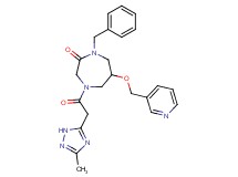 1-benzyl-4-[(3-methyl-1H-1,2,4-triazol-5-yl)acetyl]-6-(3-pyridinylmethoxy)-1,4-diazepan-2-one
