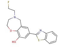 7-(1,3-benzothiazol-2-yl)-4-(2-fluoroethyl)-2,3,4,5-tetrahydro-1,4-benzoxazepin-9-ol