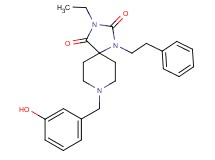 3-ethyl-8-(3-hydroxybenzyl)-1-(2-phenylethyl)-1,3,8-triazaspiro[4.5]decane-2,4-dione