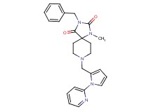 3-benzyl-1-methyl-8-{[1-(2-pyridinyl)-1H-pyrrol-2-yl]methyl}-1,3,8-triazaspiro[4.5]decane-2,4-dione