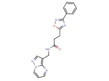 3-(3-phenyl-1,2,4-oxadiazol-5-yl)-N-(pyrazolo[1,5-a]pyrimidin-3-ylmethyl)propanamide