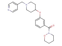 2-(3-{[1-(4-pyridinylmethyl)-4-piperidinyl]oxy}benzoyl)-1,2-oxazinane