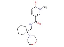 1-methyl-N-[(1-morpholin-4-ylcyclohexyl)methyl]-6-oxo-1,6-dihydropyridine-3-carboxamide