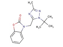 3-[(1-tert-butyl-3-methyl-1H-1,2,4-triazol-5-yl)methyl]-1,3-benzoxazol-2(3H)-one