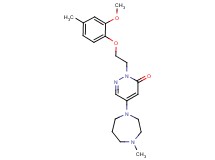 2-[2-(2-methoxy-4-methylphenoxy)ethyl]-5-(4-methyl-1,4-diazepan-1-yl)-3(2H)-pyridazinone