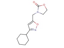 3-[(3-cyclohexylisoxazol-5-yl)methyl]-1,3-oxazolidin-2-one