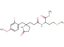 methyl N-{3-[2-(2-fluoro-4-methoxybenzyl)-5-oxo-2-pyrrolidinyl]propanoyl}methioninate