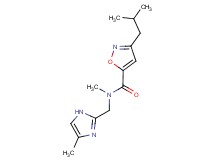 3-isobutyl-N-methyl-N-[(4-methyl-1H-imidazol-2-yl)methyl]-5-isoxazolecarboxamide