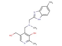 5-(hydroxymethyl)-2-methyl-4-({methyl[(5-methyl-1H-benzimidazol-2-yl)methyl]amino}methyl)pyridin-3-ol