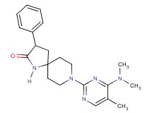 8-[4-(dimethylamino)-5-methyl-2-pyrimidinyl]-3-phenyl-1,8-diazaspiro[4.5]decan-2-one