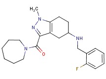 3-(1-azepanylcarbonyl)-N-(2-fluorobenzyl)-1-methyl-4,5,6,7-tetrahydro-1H-indazol-5-amine