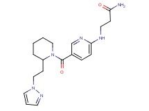 N~3~-[5-({2-[2-(1H-pyrazol-1-yl)ethyl]piperidin-1-yl}carbonyl)pyridin-2-yl]-beta-alaninamide