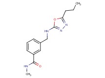 N-methyl-3-{[(5-propyl-1,3,4-oxadiazol-2-yl)amino]methyl}benzamide