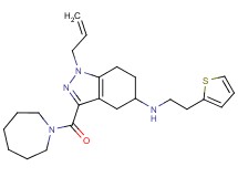 1-allyl-3-(1-azepanylcarbonyl)-N-[2-(2-thienyl)ethyl]-4,5,6,7-tetrahydro-1H-indazol-5-amine