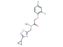 N-[(3-cyclopropyl-1,2,4-oxadiazol-5-yl)methyl]-2-(2,4-dichlorophenoxy)-N-methylacetamide