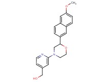 {2-[2-(6-methoxy-2-naphthyl)morpholin-4-yl]pyridin-4-yl}methanol