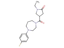 1-ethyl-4-{[4-(4-fluorophenyl)-1,4-diazepan-1-yl]carbonyl}-2-pyrrolidinone